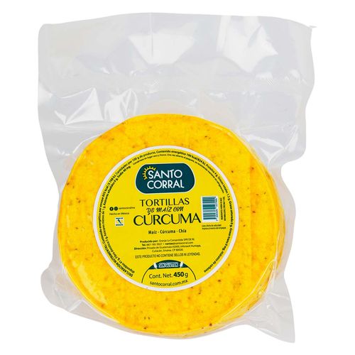 Tortilla de Maíz Santo Corral Cúrcuma 450g