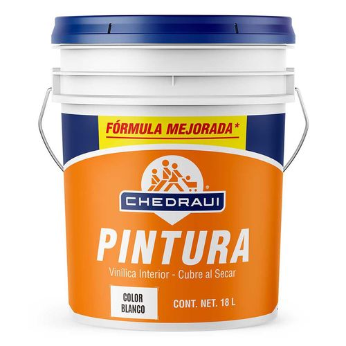 Pintura Vinílica Chedraui Blanca 18Lt