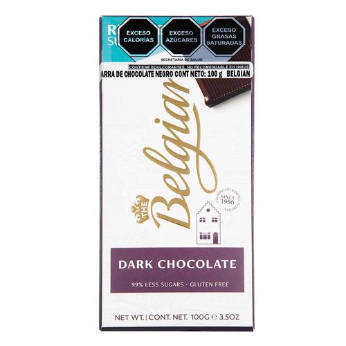 Chocolate Belgian Oscuro Reducido 100g