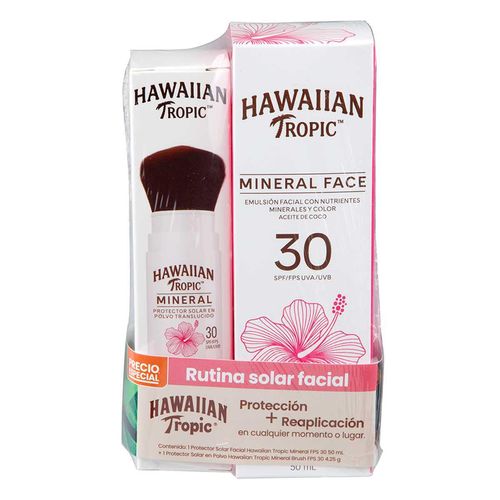 Pack Rutina Solar Hawaiian Tropic Facial Protección+ Reaplicación 2 Piezas