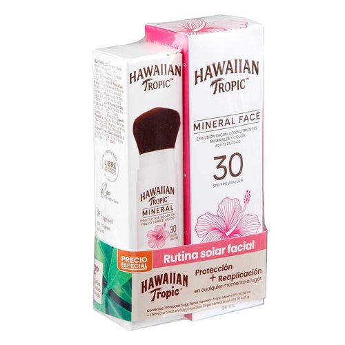 Pack Rutina Solar Hawaiian Tropic Facial Protección+ Reaplicación 2 Piezas
