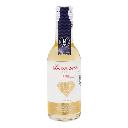 Vino Blanco Español Diamante Semidulce 187ml