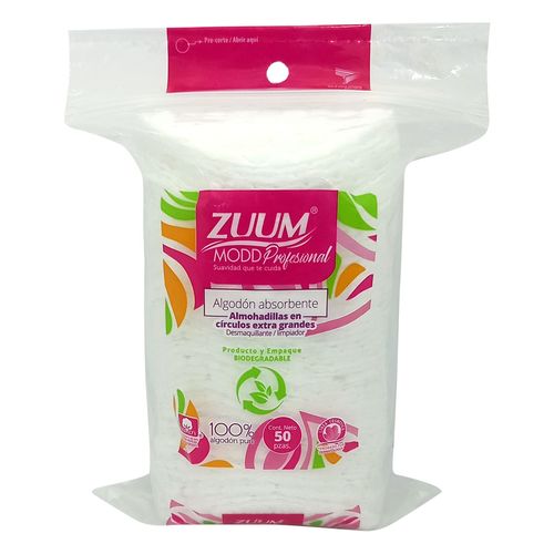 Pads Desmaquillantes Zuum Modd Profesional 50 Pads