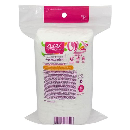 Pads Desmaquillantes Zuum Modd Profesional 50 Pads