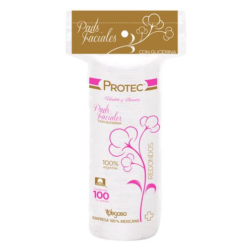 Pads Desmaquillantes Protec Redondos 100 Pads