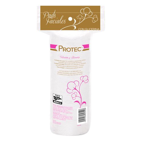 Pads Desmaquillantes Protec Redondos 100 Pads
