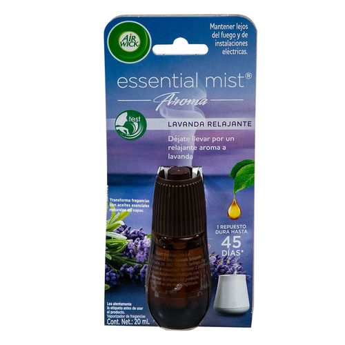 Difusor de Aceites Airwick Essential Mist Lavanda Repuesto 20ml