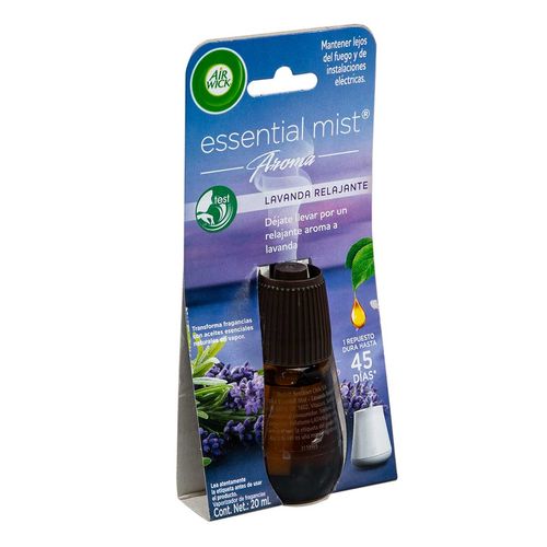 Difusor de Aceites Airwick Essential Mist Lavanda Repuesto 20ml