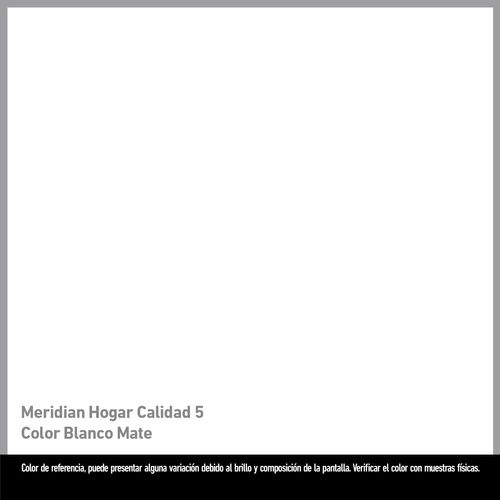 Pintura Meridian Hogar Calidad 5 Color Blanco 3.75L