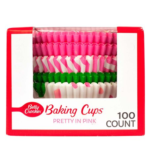 Capacillos Betty Crocker Rosa 100 Piezas