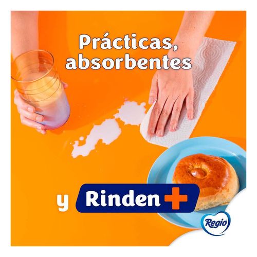 Toallas de Papel Regio Rinde Más 1 Rollo con 250 Hojas Dobles
