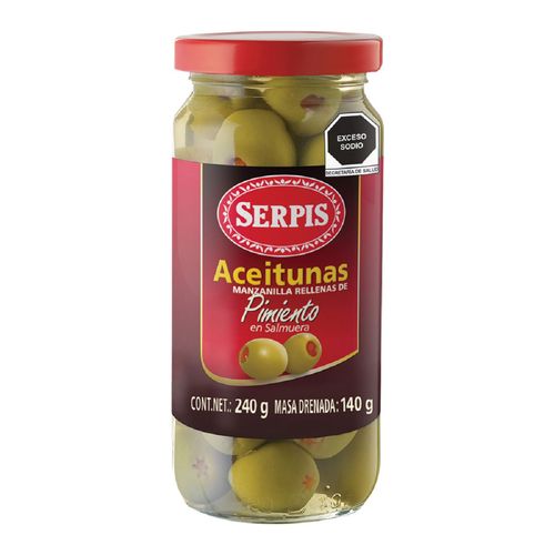 Aceitunas Serpis Rellenas de Pimiento 240g