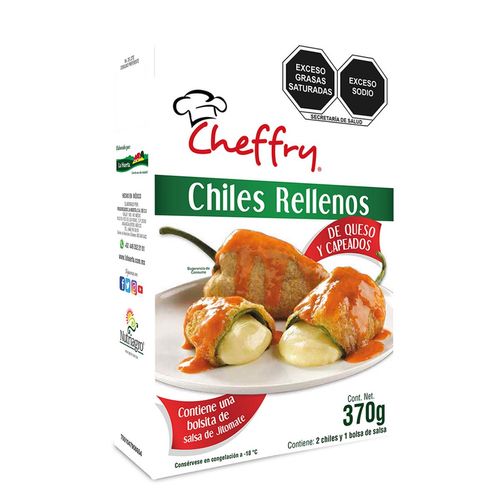 Chile Poblano Relleno Cheffry 370g