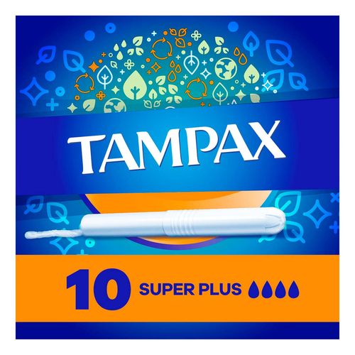 Tampones Tampax Flujo Super Plus 10 Unidades