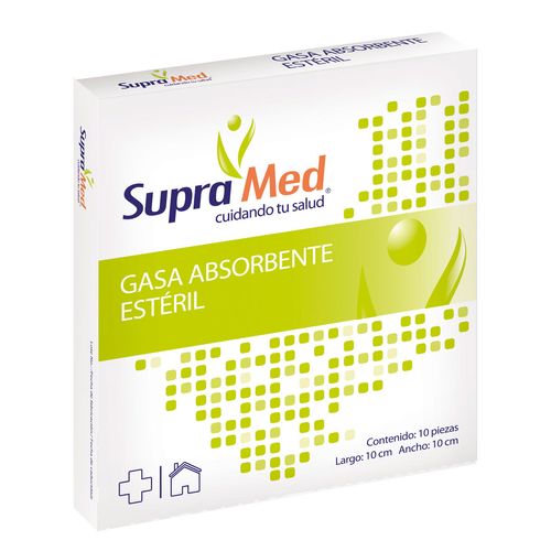 Gasas SupraMed (10cm x 10cm) 10 Gasas