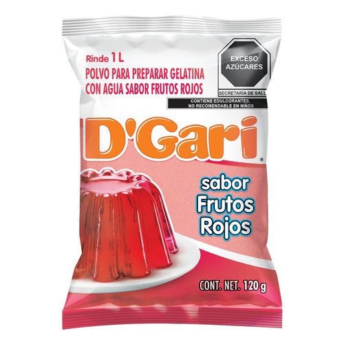 Gelatina D'Gari Frutos rojos 120g