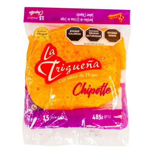Tortilla Harina Trigueña Chipotles 485g