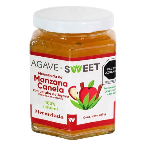 Mermelada de Manzana con Canela con Jarabe de Agave Agave Orgánico Sweet de 285g