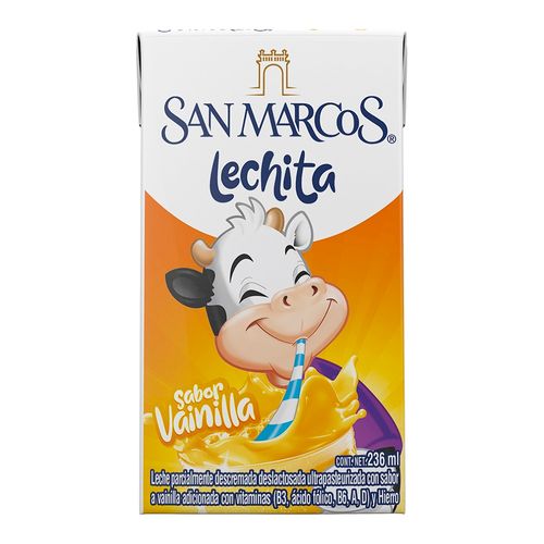 Leche San Marcos Vainilla Deslactosada 236ml