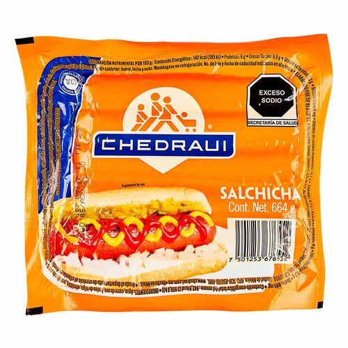 Salchicha Chedraui 664g