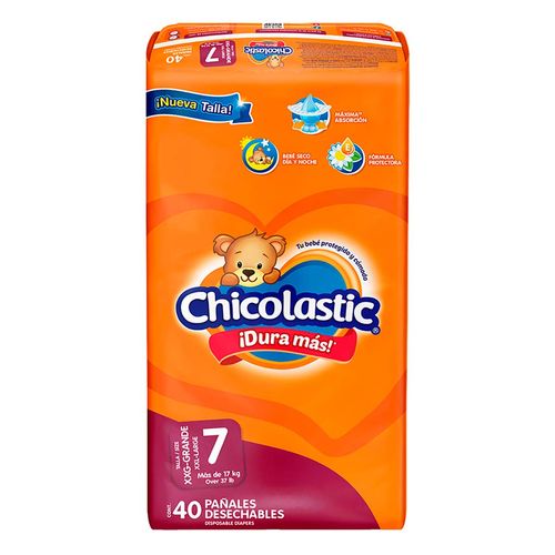 Pañales Chicolastic Talla 7 XXG Grande 40 pañales