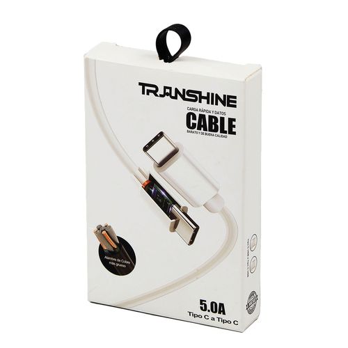 Cable TPC Transhine 1m Blanco CT-6672-1