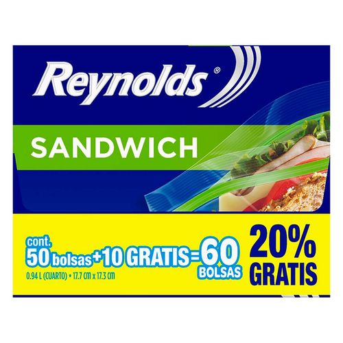 Bolsa para Sandwich Reynolds 60 Bolsas