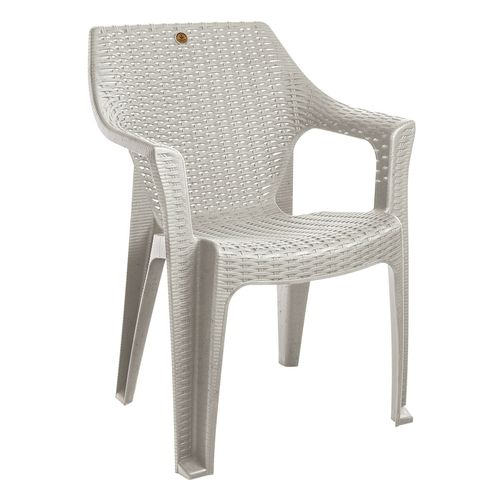 Silla Rattan Plásticos La Ardilla Cleo H81 Blanca