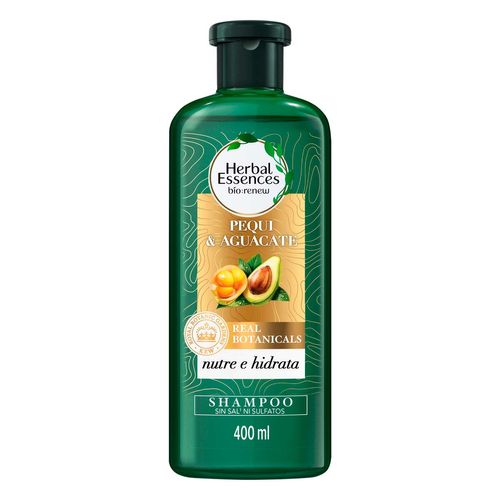 Shampoo sin sal Herbal Essences Nutre e Hidrata Pequi & Aguacate 400ml