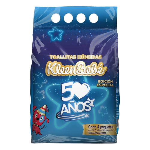 Toallas Húmedas Kleenbebé 4 Pack 320 Piezas
