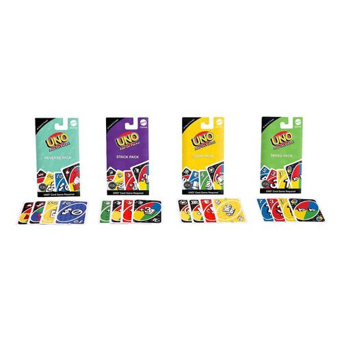 UNO Juego de Cartas Paquetes Complementarios
