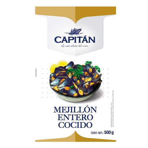 Mejillon Entero Cocido Capitán 500g