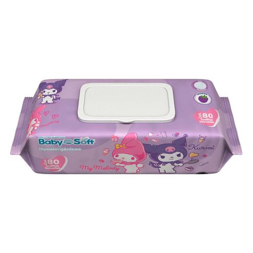 Toallas Húmedas Baby Soft Hello Kitty Moras 80 Piezas