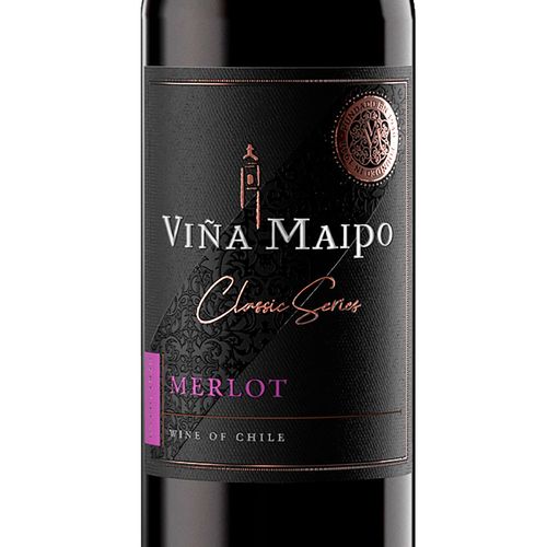 Vino Tinto Chileno Maipo Classic Merlot 750ml