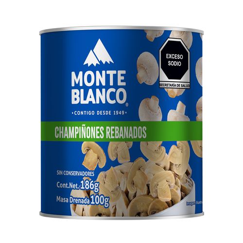 Champiñon Rebanado Monteblanco 186g