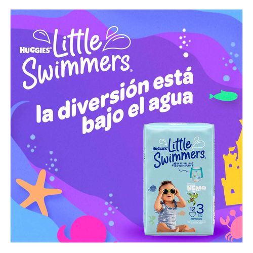Calzoncitos para Nadar Huggies Little Swimmers Etapa 3 Buscando a Nemo 12 Calzones