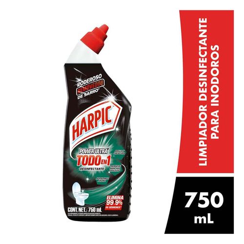 Limpiador de Baños Líquido Harpic Power Plus Desinfectante 750ml