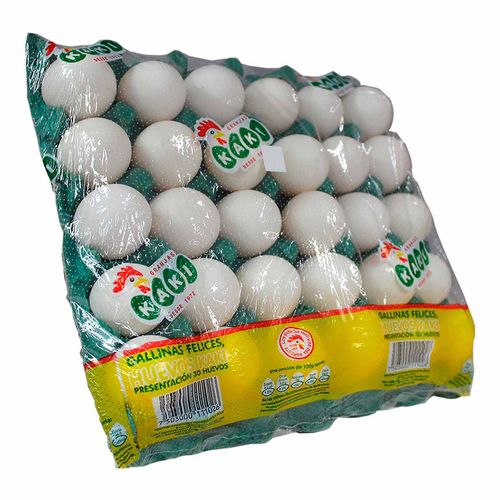 Huevo Kaki Blanco 30 Piezas