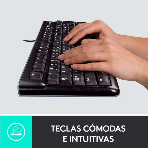 Teclado Logitech Alámbrico más Mouse Mk120