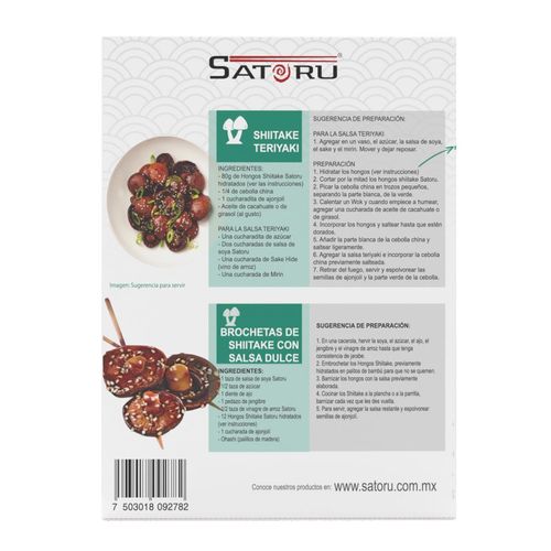Hongo Shiitake Satoru Deshidratado 80g