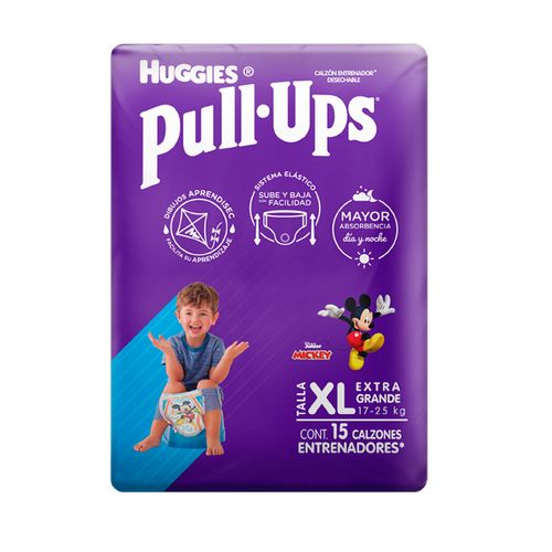 Calzones Entrenadores Huggies Pull Ups Talla Extra Grande para Niños 15 Calzones