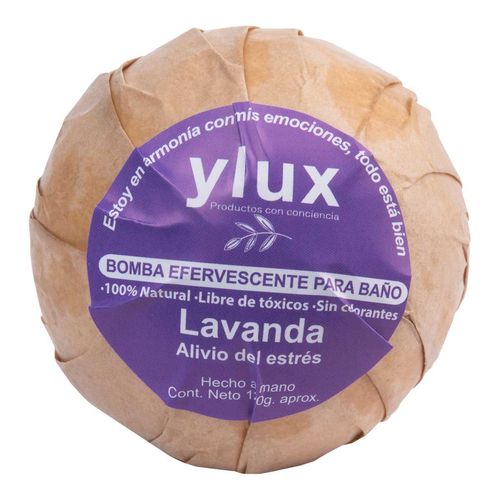 Bomba Efervescente de Baño Ylux Lavanda 120g