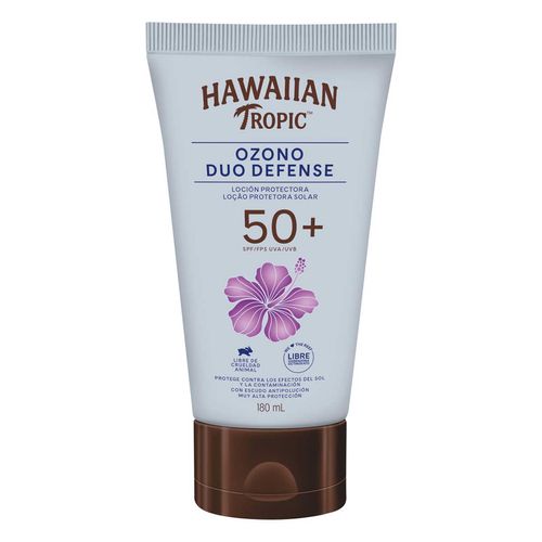 Protector Solar Hawaiian Tropic Ozono Duo Defense 50+ FPS Loción 180ml