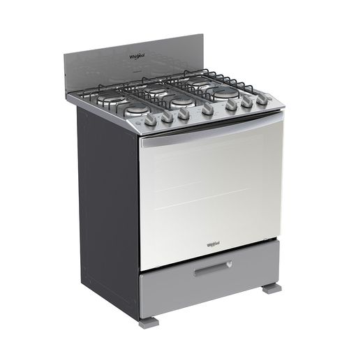 Estufa de Piso Whirlpool Gas 30 pulgadas Silver WFR3200D
