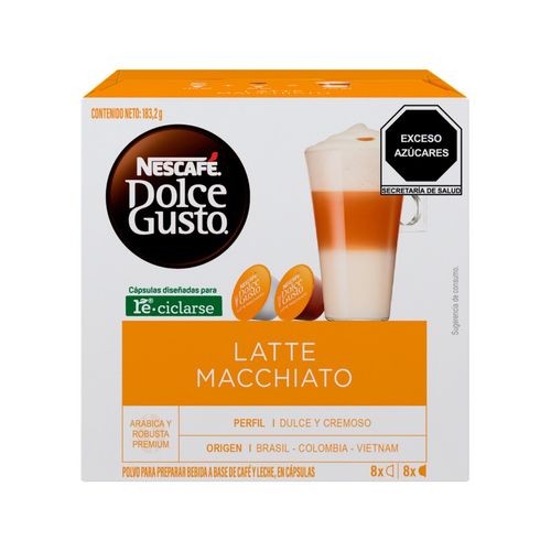 Café Nescafé Dolce Gusto Latte Macchiato 16 cápsulas