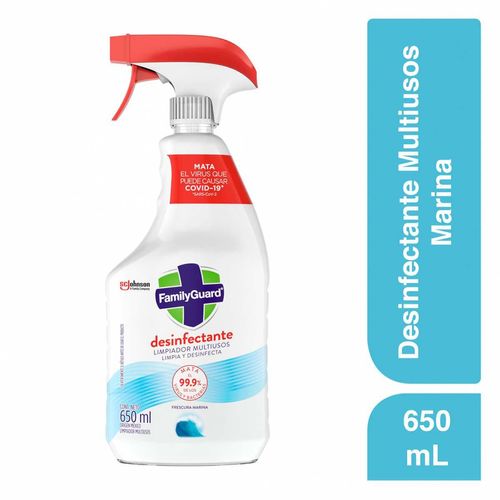 Limpiador Desinfectante Multiusos FamilyGuard Frescura Marina Atomizador de 650ml