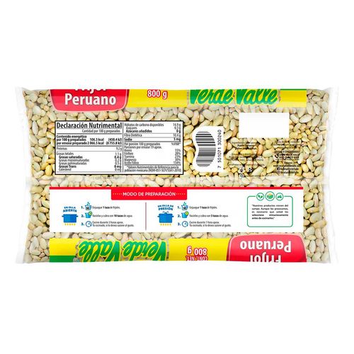 Frijol Verde Valle Peruano 800g