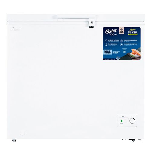 Congelador Horizonal Oster 7 Pies Cúbicos  Blanco CF7101WE