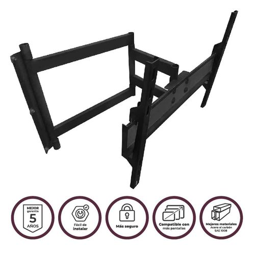 Soporte para Pantallas Strong Rhino Articulado 42 a 90 Pulgadas Negro ST-800