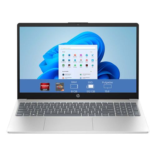 Laptop HP 15-fc0000la AMD Ryzen 3 8GB 512GB SSD 15.6 FHD Windows 11 Home Single Language